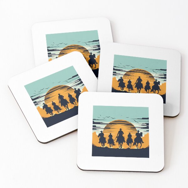 Item preview, Sunset Cowboys: Western Horse Riders designed and sold by Route and Render.