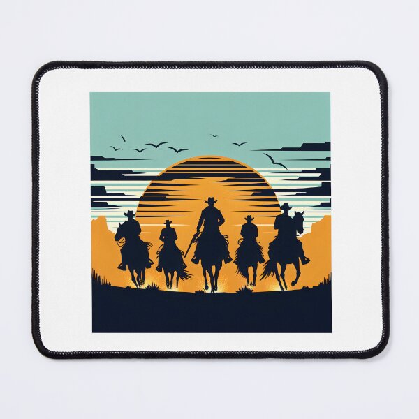Item preview, Sunset Cowboys: Western Horse Riders designed and sold by Route and Render.