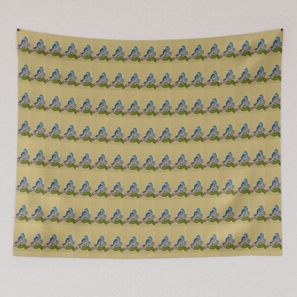 Item preview, Indigo Bunting on a Twig #3 designed and sold by ChristiaJ.