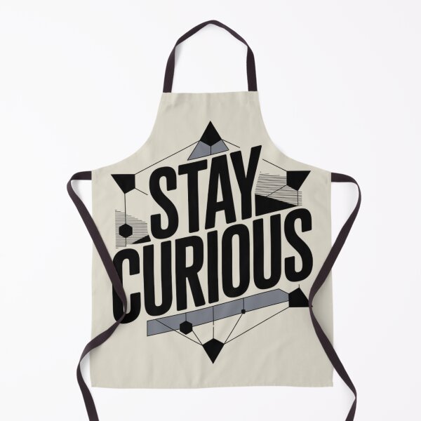 Item preview, Stay Curious – Bold and Motivational Typography Art with Geometric Accents designed and sold by pnidesign.