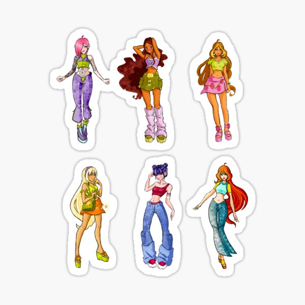 Item preview, "Winx Club" Sticker Set designed and sold by oxonoo.