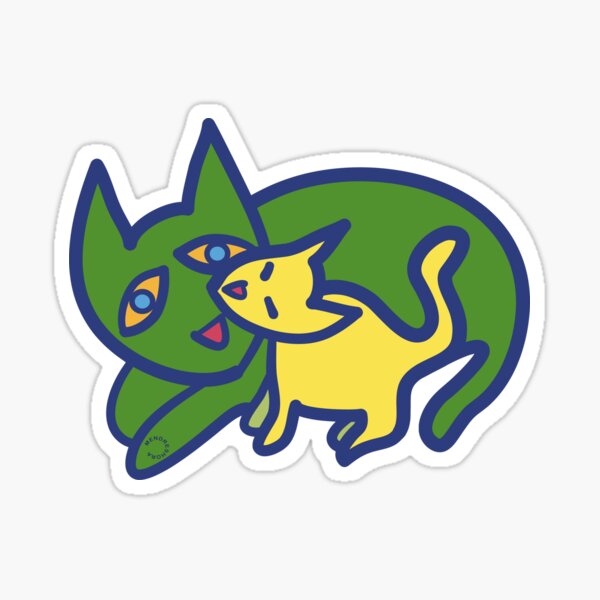 CHATTE ET CHATON Sticker