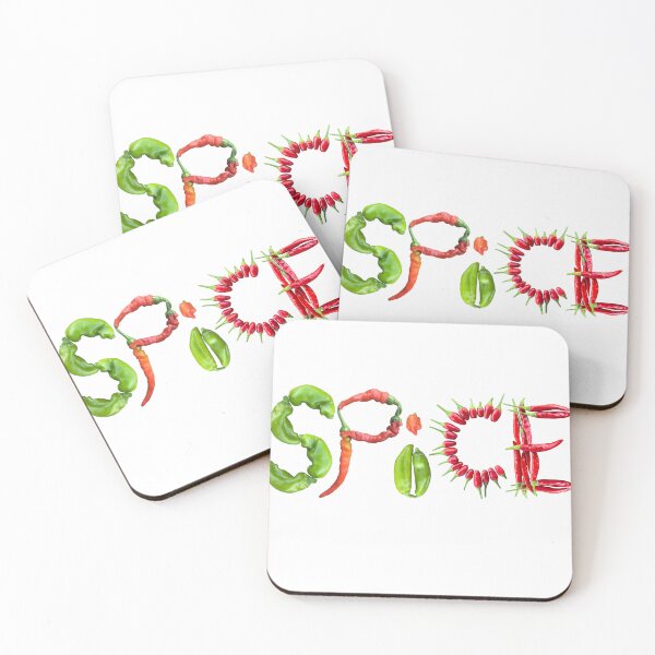 Item preview, Spice - Spicy hot red, orange and green peppers  designed and sold by EveryDayDabble.