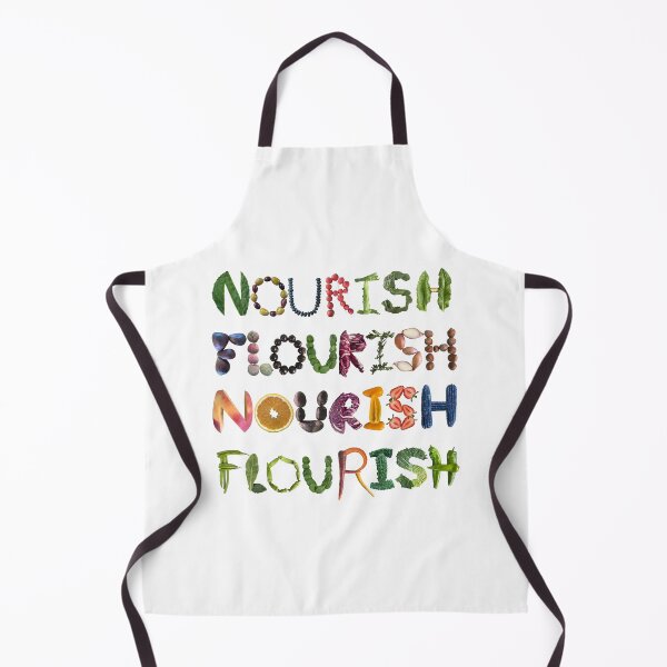 Item preview, Nourish to Flourish - Healthy Eating Quote designed and sold by EveryDayDabble.