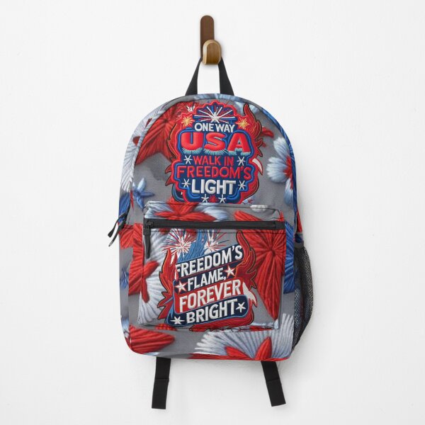 Item preview, Freedom’s Flame Forever Bright Embroidered Patch Design designed and sold by ArtDesignTp.