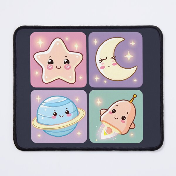 Item preview, Kawaii Celestial Grid Design designed and sold by PrintandJoy.