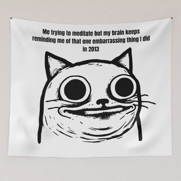 Item preview, Funny Cat Meme – Embarrassing Memory designed and sold by NelayArts.