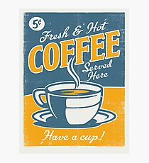 Vintage poster- Coffee Photographic Print