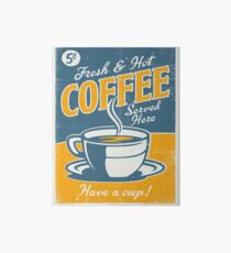 Lámina de exposición Cartel de la vendimia, café