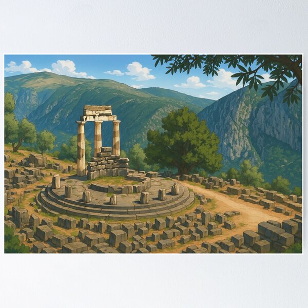 Oracle De Delphes/ル ヤウアンク/ポスター Amazon.com: Greece Oracle At Delphi Noracle Of Apollo At