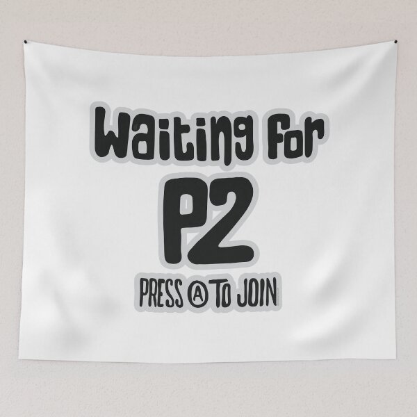 Item preview, Player 2 BW designed and sold by OrangeCatTee.