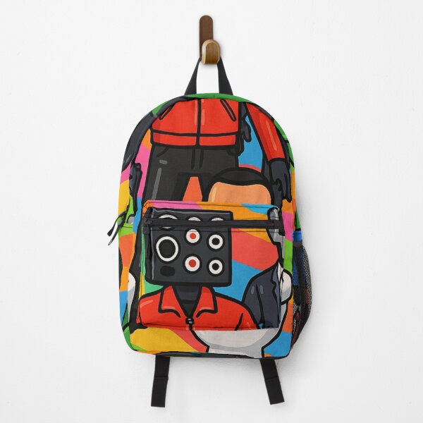 Item preview, Colorful Skibidi Toilet Camera Men Team Cartoon Energetic designed and sold by Cartoonaty.