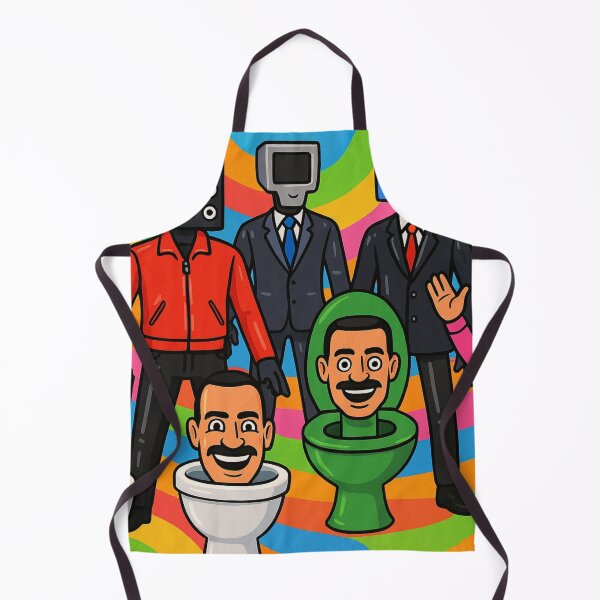 Item preview, Colorful Skibidi Toilet Camera Men Team Cartoon Energetic designed and sold by Cartoonaty.