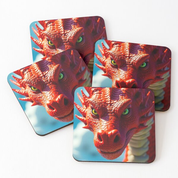 Item preview, Red Dragon Fantasy Wyrm Drake Serpent Mythical Beast designed and sold by PEC-Studio.