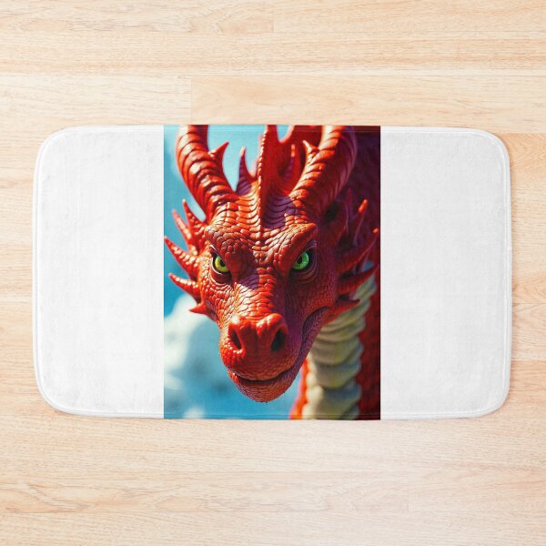 Artikelvorschau, Roter Drache Fantasy Wyrm Drake Serpent Mythisches Tier entworfen und verkauft von PEC-Studio.