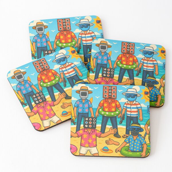 Item preview, Colorful Skibidi Toilet Camera Men Team Cartoon Summer designed and sold by Cartoonaty.