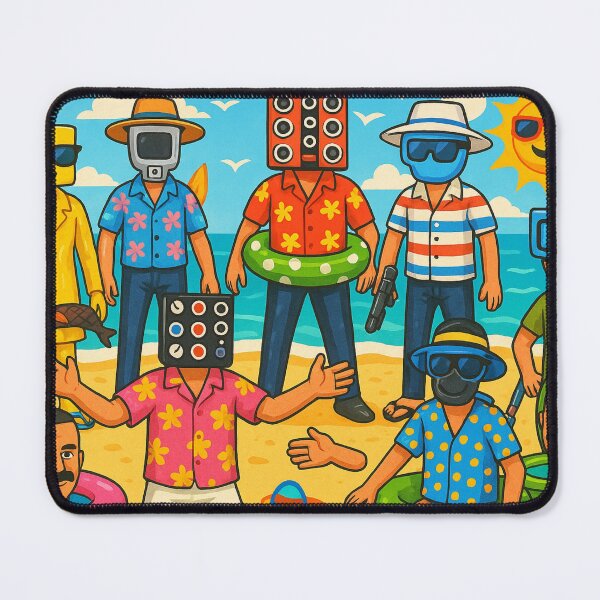 Item preview, Colorful Skibidi Toilet Camera Men Team Cartoon Summer designed and sold by Cartoonaty.