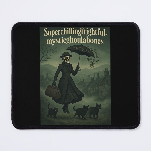 Item preview, Superchillingfrightfulmysticghoulabones – Macabre Mary Parody Art designed and sold by Sandy's Cheeky Studio.