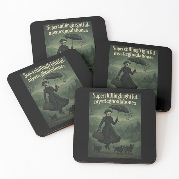 Item preview, Superchillingfrightfulmysticghoulabones – Macabre Mary Parody Art designed and sold by Sandy's Cheeky Studio.