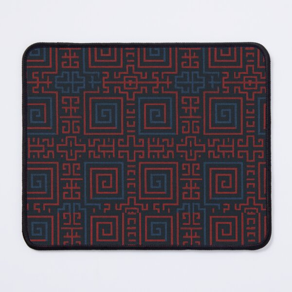 Item preview, Tribal Hmong Pattern – Red & Blue Geometric Textile Design designed and sold by HAFIZ-DP.
