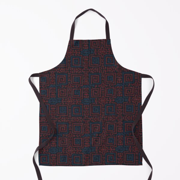 Item preview, Tribal Hmong Pattern – Red & Blue Geometric Textile Design designed and sold by HAFIZ-DP.