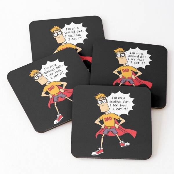 Item preview, Superdad Saves the Day – One Joke at a Time! designed and sold by Valentina-ty.