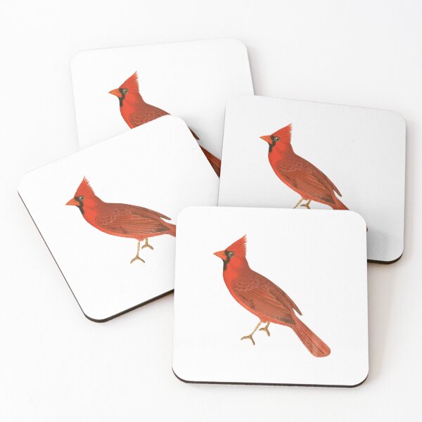 Item preview, Red Cardinal, Cardinal Illustration curious male cardinal, bright red bird designed and sold by EveryDayDabble.