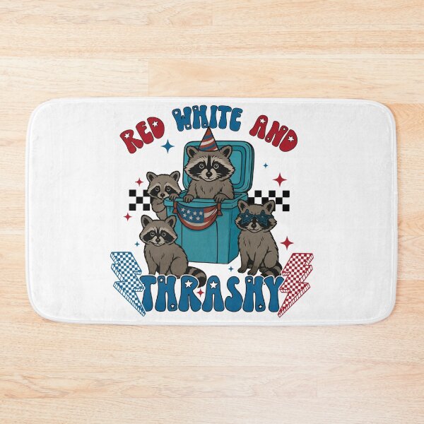 Item preview, Red White and Thrashy PNG, Funny Raccoon 4th of July designed and sold by DorikoKazan.