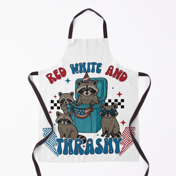 Item preview, Red White and Thrashy PNG, Funny Raccoon 4th of July designed and sold by DorikoKazan.
