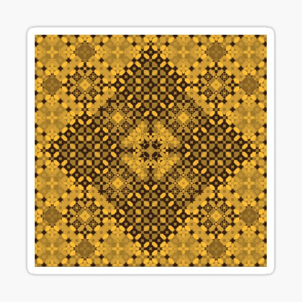 Item preview, Golden Mosaic Pattern with Elegant Geometric Style designed and sold by Tarjiart.