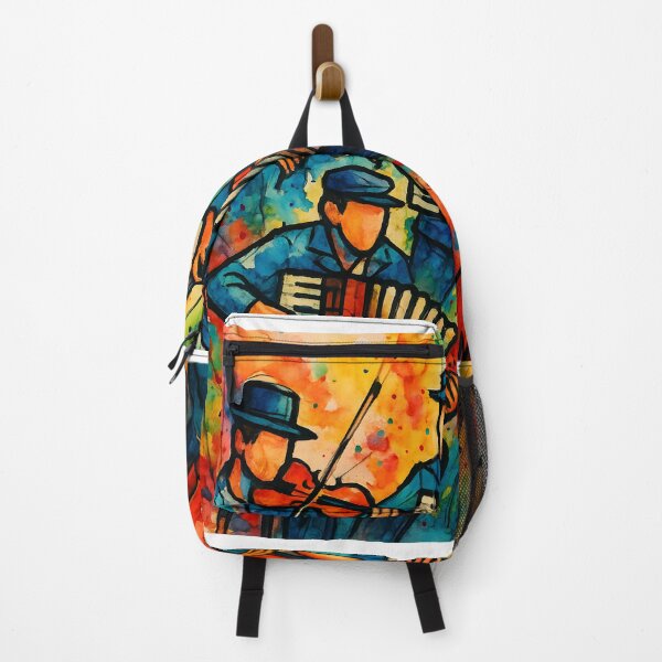 Item preview, Jewish Klezmer Band Abstract Poster – Vibrant Watercolor Music Art Print designed and sold by AbstractAuraArt.