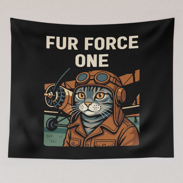 Item preview, Aviator Cat Flying Feline Commander designed and sold by Blok45.