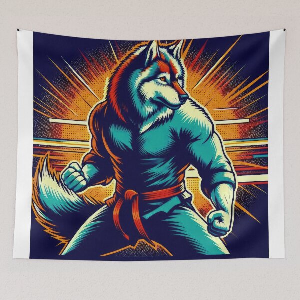Item preview,  Sports kung fu wolf ,karate wolf,Sports,funny sports ,karate sport,combat sport designed and sold by Expressions-Sel.