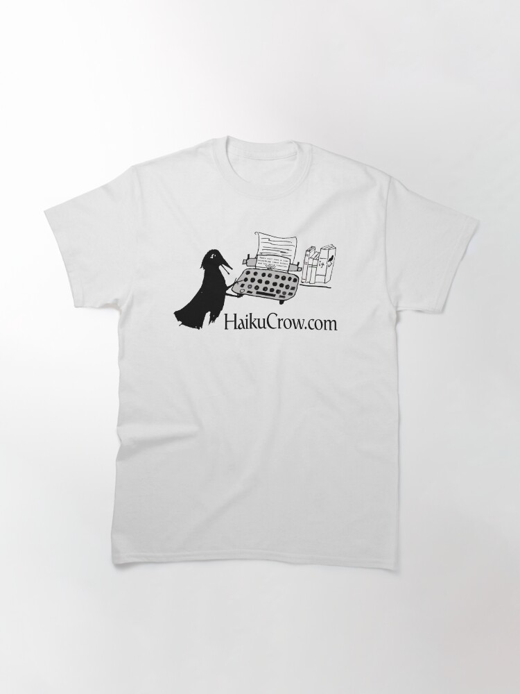 Thumbnail 3 of 7, Classic T-Shirt, Crow Typing designed and sold by EyeMagined.