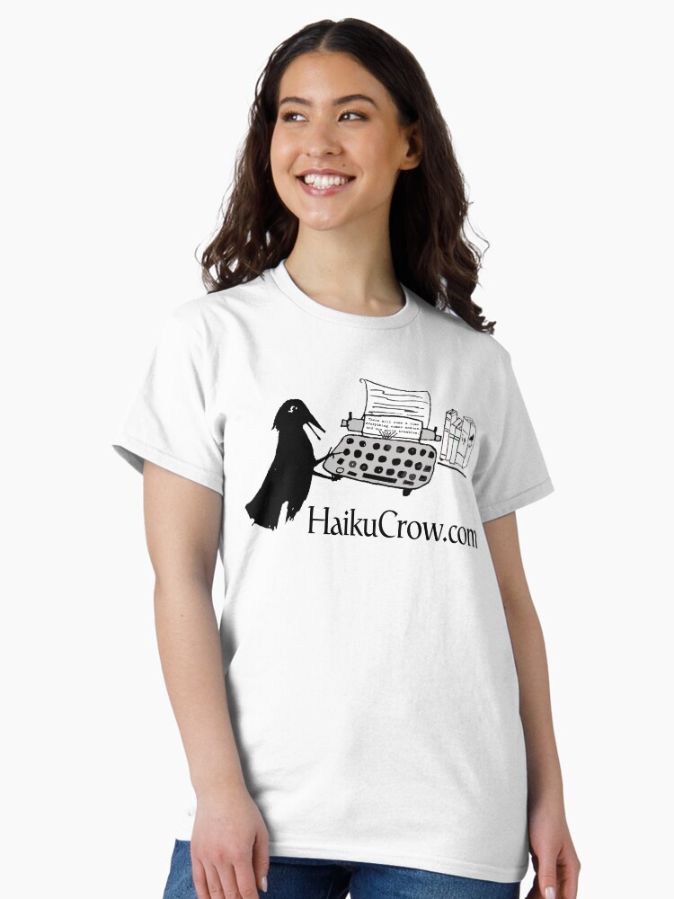 Thumbnail 2 of 7, Classic T-Shirt, Crow Typing designed and sold by EyeMagined.