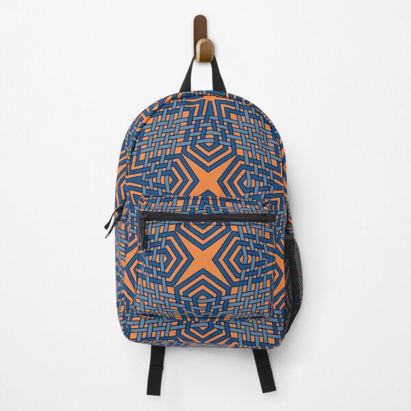 Item preview, Orange Stars Pattern in Interlocking Geometry  designed and sold by Tarjiart.