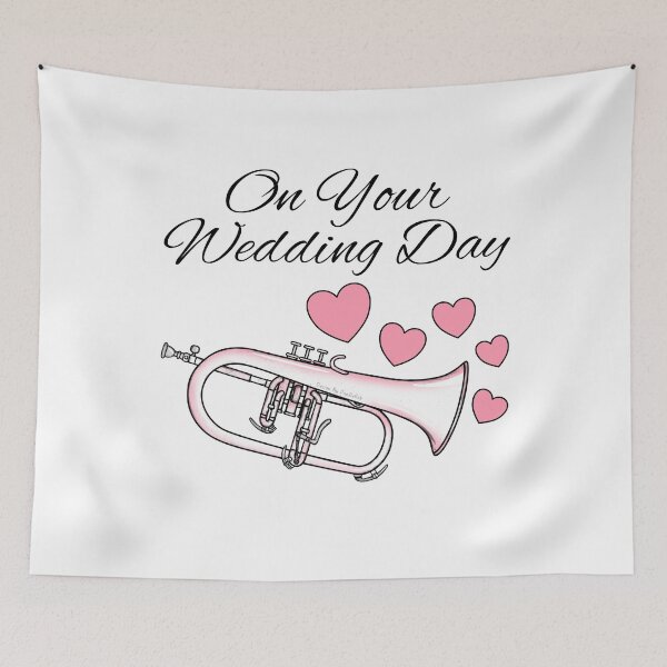 Item preview, On Your Wedding Day, Flugelhorn Player Brass Musician designed and sold by doodlerob.