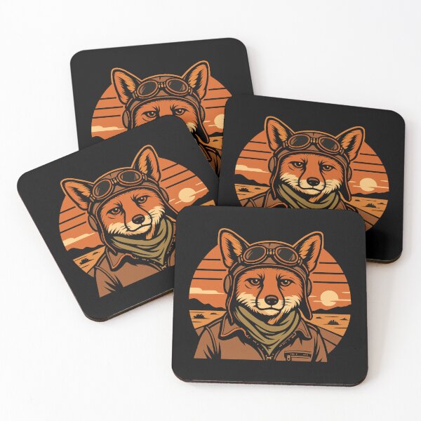 Item preview, Aviator Fox Flying Foxy Wings designed and sold by Blok45.