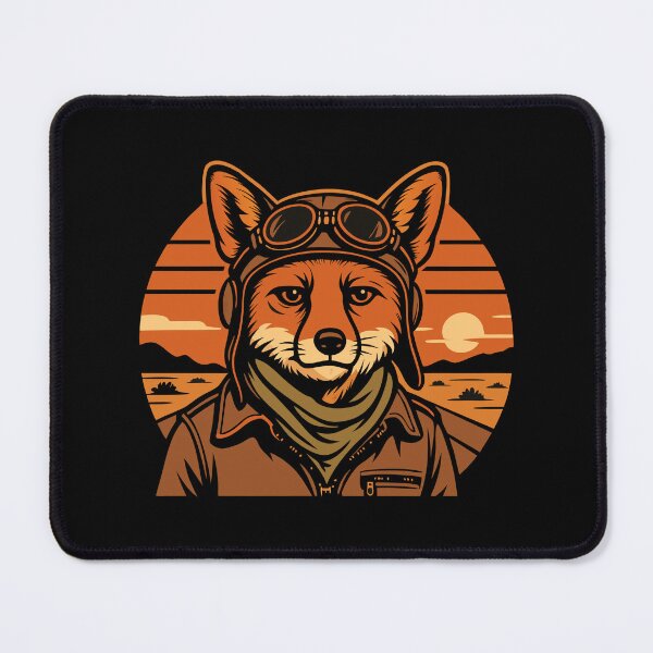 Item preview, Aviator Fox Flying Foxy Wings designed and sold by Blok45.