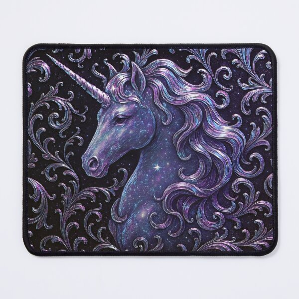 Item preview, Celestial unicorn with ornate curls designed and sold by mystiquelicorne.