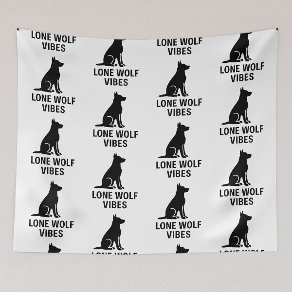 Item preview, LONE WOLF VIBES designed and sold by TheWonkyEaselCo.