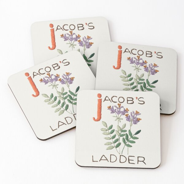 Item preview, Jacob's Ladder Wildflower Embroidery | Light purple wildflowers, Cottage core embroidery, sewn look design designed and sold by EveryDayDabble.