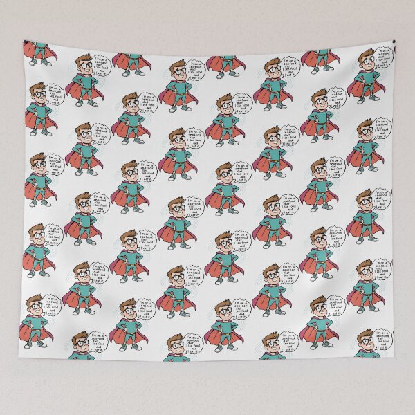 Item preview, Hero by Day, Pun Master Always – Comic Greeting Card designed and sold by Valentina-ty.