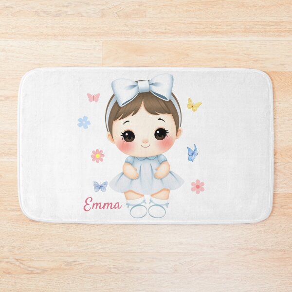 Item preview, Emma Baby Girl Name – Cute Doll Illustration in Pastel Style designed and sold by daila70.