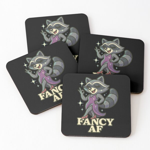 Item preview, Fancy AF Raccoon – Sparkly Graffiti Tattoo Style designed and sold by TrashCultSupply.