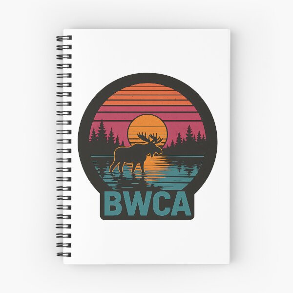 Item preview, BWCA Moose Sunset Retro Design designed and sold by WayoftheWater.