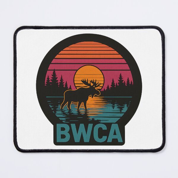 Item preview, BWCA Moose Sunset Retro Design designed and sold by WayoftheWater.