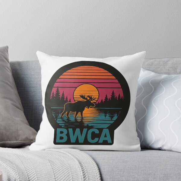 Item preview, BWCA Moose Sunset Retro Design designed and sold by WayoftheWater.