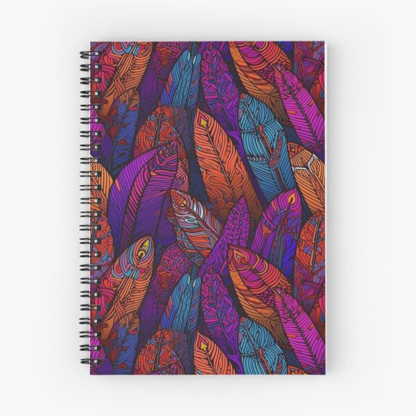 Item preview, Colorful Feathers pattern designed and sold by Soronelite.