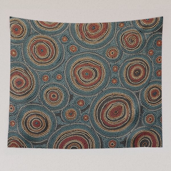 Item preview, Aboriginal Inspired Dot Art - Circle Cells designed and sold by GrinGalore.